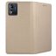 9D SKLO + PUZDRO 2v1 pre Motorola Moto E13 - Knižkové SMART MAGNET zlaté