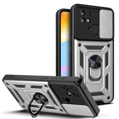 SLIDING ARMOR Tvrdený kryt pre Xiaomi Redmi 10C - sivý