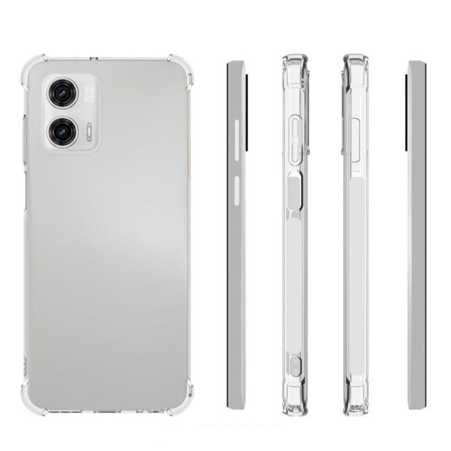 9D SKLO + PUZDRO 2v1 pre Motorola Moto G73 5G - Silikónové priesvitné