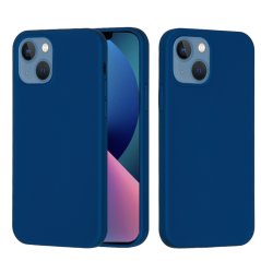9D SKLO + PUZDRO 2v1 pre Apple iPhone 14 Plus - Silikónové modré