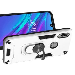 Tvrdený kryt pre Huawei Y6 2019 - RING ARMOR silver