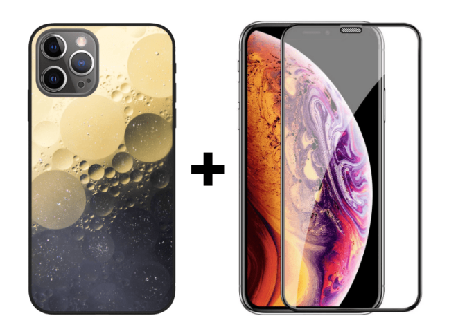 9D SKLO + KRYT 2v1 pre Apple iPhone 12 / 12 Pro - Pattern 003