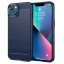 9D SKLO + PUZDRO 2v1 pre Apple iPhone 14 Plus - Silikónové carbon modré