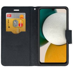 SKLO + PUZDRO 2v1 pre Xiaomi Redmi 10 5G - Knižkové FANCY čierne