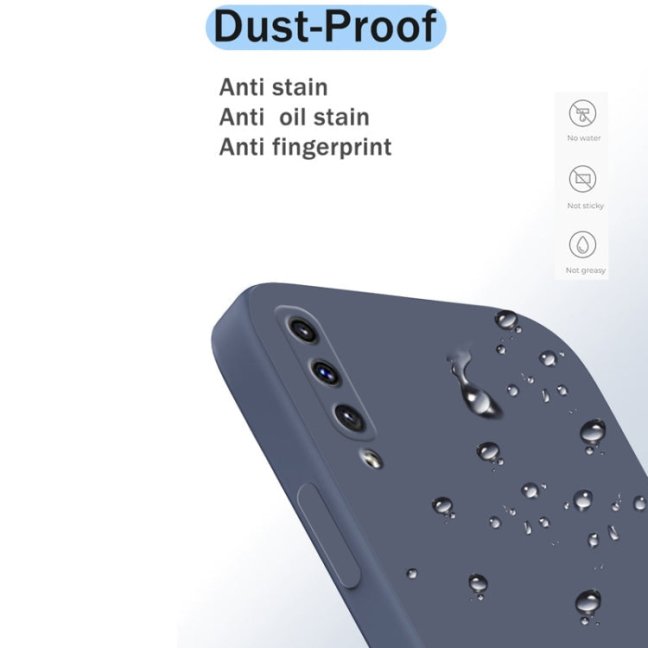 MATT Silikónový obal pre Samsung Galaxy A50 - modrý