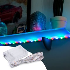 LED pás - farebný - 1 m - 3 x AA batérie