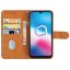 9D SKLO + PÚZDRO 2v1 pre Alcatel 3X 2020 - Knížkove Solid hnedé