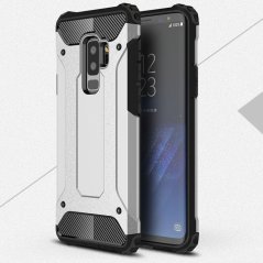 HYBRID ARMOR Tvrdený kryt pre Samsung Galaxy S9 Plus - silver