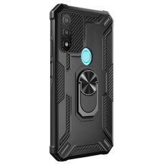 WARSHIP Tvrdený Zadný kryt pre Motorola Moto E20 / E30 / E40 - čierny