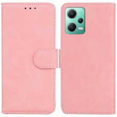 SOLID Knižkové puzdro pre Xiaomi Redmi Note 12 5G - ružové