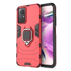 Tvrdený kryt pre Xiaomi Redmi Note 12S - RING Armor červený