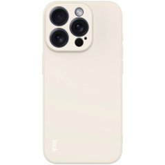IMAK Silikónový obal pre Apple iPhone 15 Pro - béžový