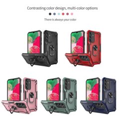 WARSHIP ARMOR Tvrdený kryt pre Samsung Galaxy A34 5G - červený