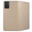 9D SKLO + PUZDRO 2v1 pre Motorola Moto E22 / E22i -  Knižkové MAGNET zlaté