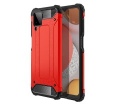 HYBRID ARMOR Tvrdený kryt na Samsung Galaxy A12 - červený