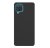 MATT Silikónový Zadný kryt pre Samsung Galaxy A12 - čierny
